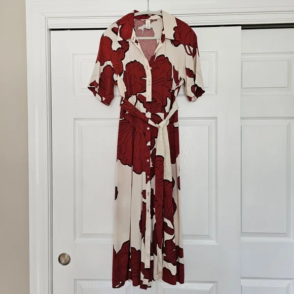 H&M Red and White Floral Dress - Picture 2 of 7